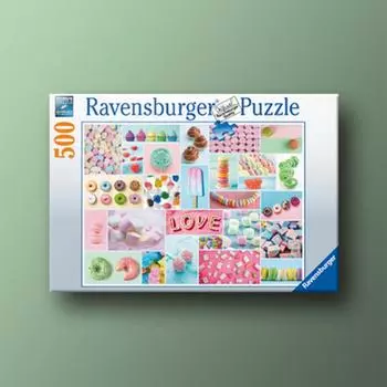 Sweet Time 500 Piece Ravensburger Jigsaw Puzzle, популярная корейская настольная игра