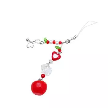 Sweet Tomato Strawberry Phone Charm Straps Car Key Hangings Pendants Fashion Bag Decoration Lanyard Purse Accessories 1