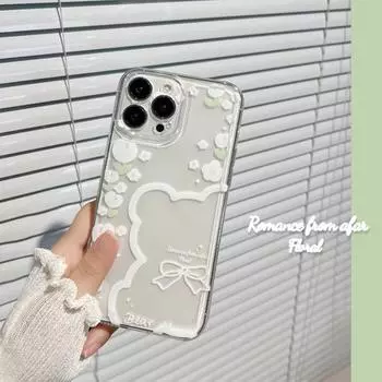 Сладкий тюльпановый принт, антиотпечатки пальцев, чехол для мобильного телефона, прозрачный полный защитный чехол для iPhone For iPhone14 Promax A