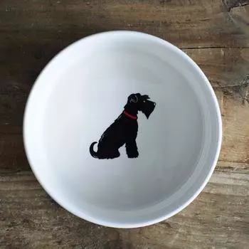 Sweet William Dog Bowl Schnauzer (Small Black)