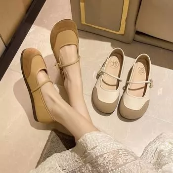 Sweetheart imprisoned super fairy lazy person with one foot, versatile shallow mouth single shoes 2025 new spring and autumn oes 35