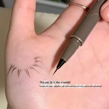 SWEETMINT Жидкая подводка для бровей и глаз - водостойкая, быстросохнущая, не размазывается, коричневая серый/коричневый