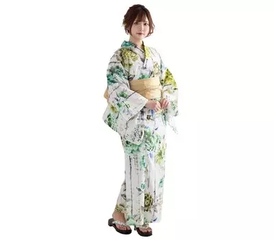 SweetMommy Yukata 6 Piece Waist Heiko Dressing Protective Yukata EMU [Sweet Mommy] Женский комплект, Оби, Гэта, Ремешок, Оби, Книга, Сумка, [Изумрудный] изумрудный