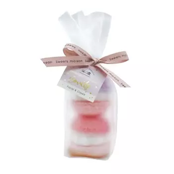 Sweets maison Bath Salts Combination Macaron Fizz Courtly Набор из 2 шт. Цветочный и со вкусом черной смородины OB-SMM-61-1