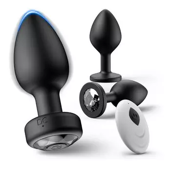 Sweetwinds Anal Plug Anal Pack of Vibration Modes Remote Anal Anal For Beginners to Advanced USB Sex Toy Vibrator, 3, 10 + Control Expansion,