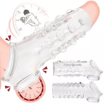 Sweetwinds Пенис Пенис Пенис Пенис Выступающий Высокий Дополнительный Набор из Двух Типов Частиц Полное Тело Легко Прозрачный Секс-Игрушка Мешок, Кольцо, Рукав,