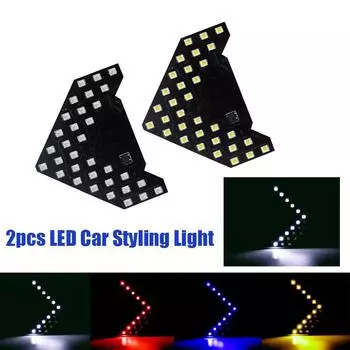 Сверхдлинный срок службы, модная панель со стрелками, боковое зеркало автомобиля, новый 33SMD светодиодный светильник с низким потреблением, высокий яркий указатель поворота 12 В белый