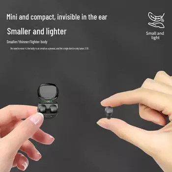 Сверхкомпактная беспроводная Bluetooth-гарнитура S Mini K с функцией шумоподавления белый