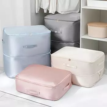 Сверхкомпактный большой компрессионный мешок для одеял, вместительная сумка для хранения одеял, органайзер для шкафа для одежды в спальню