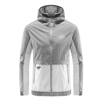 Сверхлегкая одежда для альпинизма на открытом воздухе, мужская одежда с капюшоном, женское дышащее пальто из сверхтонкой кожи с множеством карманов M серый