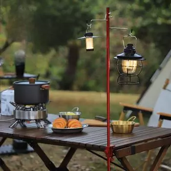 Сверхлегкая портативная складная алюминиевая подставка для освещения для кемпинга и пикниковых столов