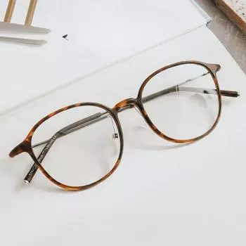 Сверхлегкая TR90 Xiaohongshu в том же стиле, корейская версия, модная простая стильная литературная круглая оправа, женская оправа для очков в стиле ретро с большим лицом