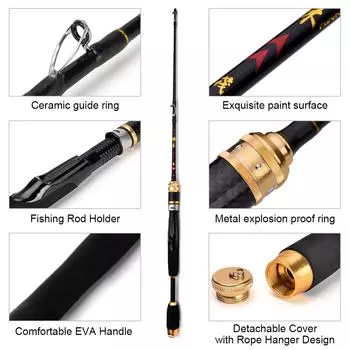 Сверхлегкая удочка Удочка-плот Удочка Удочка из титанового сплава Наконечник мостовой удочки 1.5m