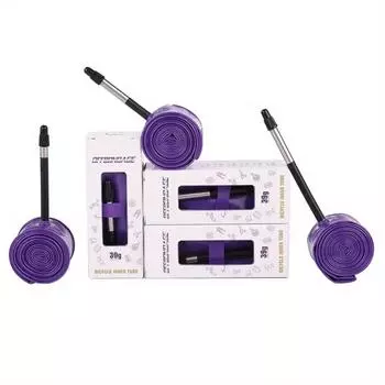 Сверхлегкая внутренняя камера для горного велосипеда, портативный инструмент для шоссейного велосипеда, легкая, устойчивая к проколам, насадка для внутренней камеры из термополиуретана 45mm фиолетовый