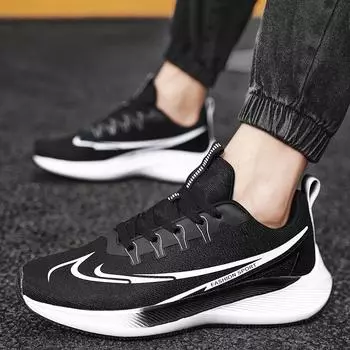 Сверхлегкие амортизирующие нескользящие кроссовки для средней школы, мужские кроссовки с сетчатой поверхностью, дышащие, молодежные кроссовки с пружинящей подошвой 41