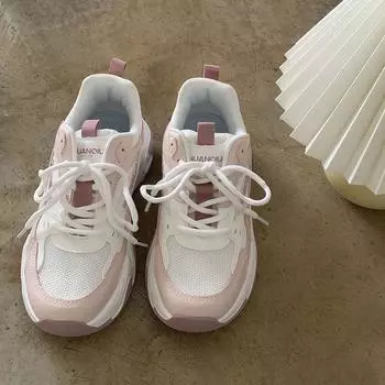 Сверхлегкие кроссовки для бега с сетчатой дышащей подошвой для папы, женская весна 2024 года, амортизирующая мягкая подошва, легкая универсальная спортивная обувь для женщин 35 розовый