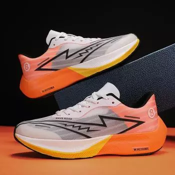 Сверхлегкие кроссовки из углеродистой пластины для мужчин и женщин, спортивная обувь для бега, брендовые дизайнерские кроссовки, мужские спортивные кроссовки 34