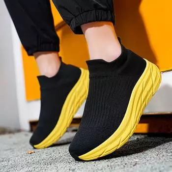 Сверхлегкие мужские теннисные туфли, дышащая мужская спортивная обувь, модная мужская повседневная прогулочная обувь, уличные кроссовки, мягкая обувь на плоской подошве, женская обувь 36 золотой