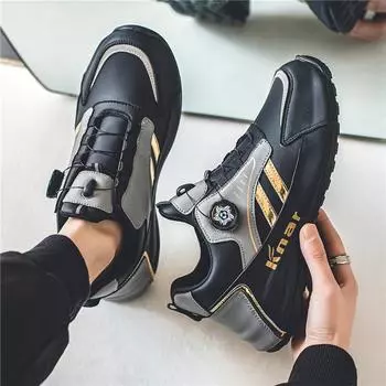 Сверхлегкие мужские туфли с мягкой подошвой, весна и осень, на плоской подошве, новые универсальные, для спорта и отдыха, на подошве из кожи для папы 39