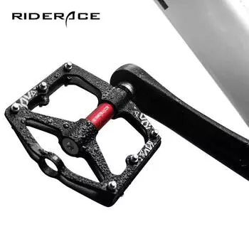 Сверхлегкие подшипники для педалей велосипеда из алюминиевого сплава с ЧПУ, нескользящие, высокопрочные, расширенные, пылезащитные, велосипедные педали, детали для велосипеда красный