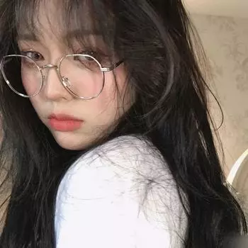 Сверхлегкие тонкие круглые женские очки для чтения, очки с прозрачными линзами, корейские компьютерные очки серебряный