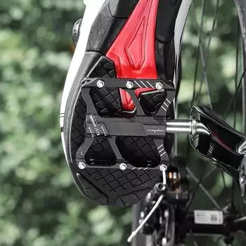 Сверхлегкие велосипедные педали из алюминиевого сплава, 3 подшипника, велосипедные педали, противоскользящие, водонепроницаемые, плоский широкий велосипед chromium molybdenum steel shaft