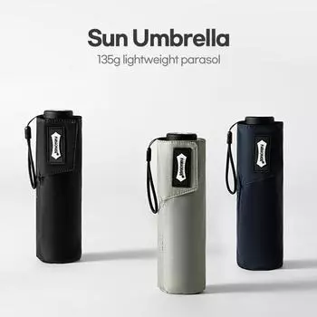 Сверхлегкий мини-зонт для женщин, японский зонтик от солнца, защита от ультрафиолета, милый солнцезащитный зонт для гольфа UPF50 + тёмно-синий