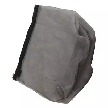 Сверхлегкий сетчатый мешок на шнурке для путешествий на открытом воздухе, пешего туризма, кемпинга, сумка для хранения вещей(Черный XXL)