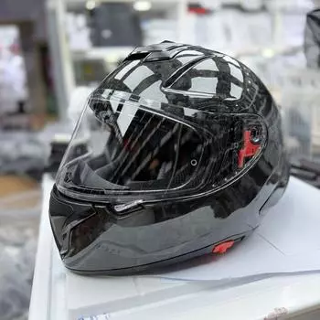 Сверхлегкий шлем из углеродного волокна мотоциклетный мужской локомотивный женский маленький корпус шлема большой обхват головы всесезонный шлем-интеграл helmet