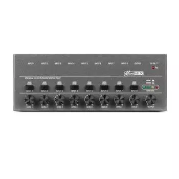 Сверхмалошумящий 8-канальный линейный микшерный микшер или микшер с питанием от Type-C для электронных инструментов, компьютеров