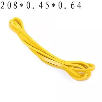 Сверхмощная латексная лента для упражнений, эластичная лента для занятий спортом, силовая подтягивающая вспомогательная лента для тренировок, пилатеса, оборудование для фитнеса жёлтый