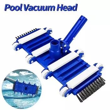 Сверхмощная насадка для пылесоса для бассейна, щетки для чистки пруда с рыбками, сменный комплект для бассейна на 14 дюймов синий
