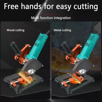 Сверхмощная подставка для угловой шлифовальной машины, регулируемая угловая шлифовальная машина, фиксированный кронштейн из алюминиевого сплава для угловой шлифовальной машины 100-125 для самостоятельной резки