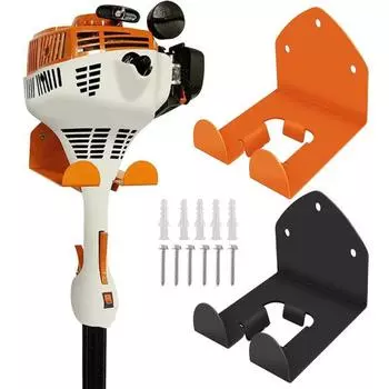 Сверхмощная вешалка для газонокосилки, стойка для триммера травы, 300 фунтов, несущая, простая 1pc чёрный