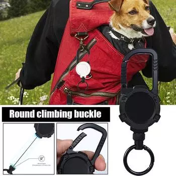 Сверхмощная выдвижная пряжка для ключей с защитой от потери и простотой вытягивания для улицы армия зеленый