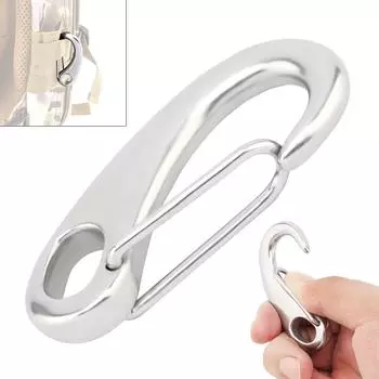 Сверхмощные крючки для крыльев лодки из нержавеющей стали 304 морского класса для ведра/кемпинга/походов, карабины 70 мм