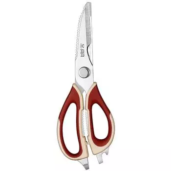 Сверхмощные кухонные ножницы - универсальные острые универсальные ножницы из нержавеющей стали горячей ковки с титановым покрытием