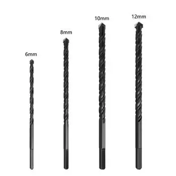 Сверхмощные ударные сверла по бетону с треугольным хвостовиком 6, 8, 10, 12 мм, электроинструмент