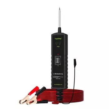 Сверхмощный автоматический тестер цепей, испытательная лампа 12 В/24 В с зажимом типа «крокодил», тестер напряжения цепи для автомобилей, мотоциклов