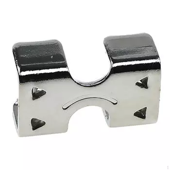 Сверхмощный двойной веревочный зажим с никелевым металлом, легкий практичный конец шнура