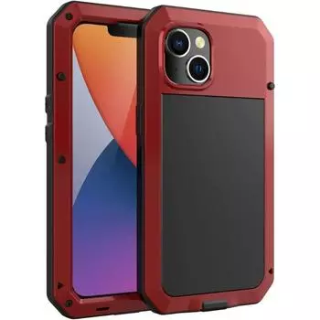 Сверхмощный металлический чехол для телефона IPhone 15 14 13 12 11 Pro Max XS XR 8 7 Plus противоударный защитный чехол Защитная пленка для экрана For iPhone 11 чёрный