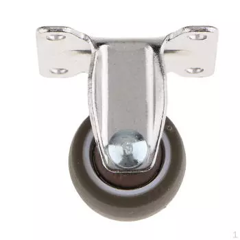 Сверхмощный резиновый рицинус колеса тележки рицинуса промышленный фиксированная плита 1 дюйм