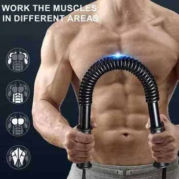 Сверхмощный силовой твистер с нескользящей ручкой, гибкий сверхмощный тренажер для плеч, предплечий, рук, тренажер для верхней части тела S