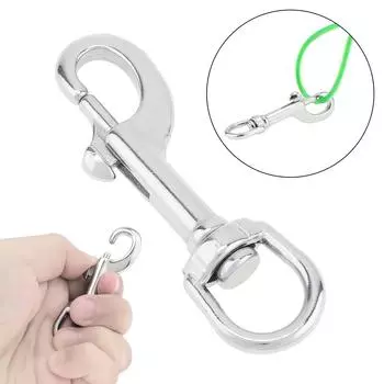 Сверхмощный зажим для подводного плавания из нержавеющей стали 316 морского класса для зажима спускового крючка для цепи/односторонняя застежка спускового крючка Пряжка для домашних животных