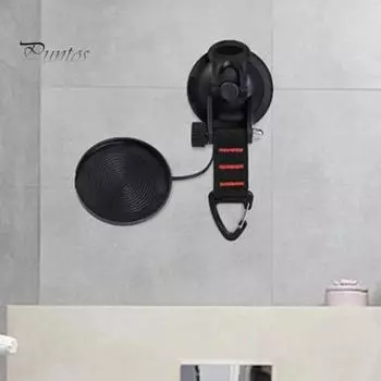 Сверхпрочная присоска с вращающимся крючком для кемпинговой палатки, вакуумная присоска для крепления на открытом воздухе, тент для автомобиля, лодки, брезент, аксессуары для автофургона чёрный