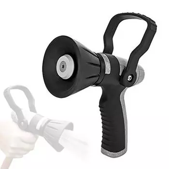 Сверхпрочная садовая насадка для шланга, металлический распылитель воды высокого давления с регулируемыми режимами полива для мытья автомобилей, полива сада чёрный