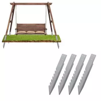 Сверхпрочные 880 Патио Деревянные Качели для Веранды Уличные с Дополнительной Подушкой, Подвесная Скамья Качели на Дереве с Регулируемыми Цепями для Двора (5 футов, Рустикальный) one size