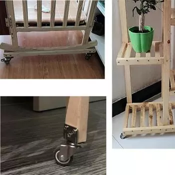 Сверхпрочные бесшумные поворотные ролики весом 20 кг для мебели, стула, детской кроватки, упаковка из 1 шт. 1.25 Inch No Brake