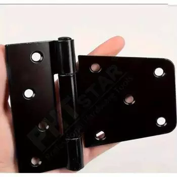 Сверхпрочные черные Т-образные петли 3,5 дюйма, классический стиль, поверхностный монтаж на металле, полированная отделка для амбарных дверей, сараев, деревянных ворот забора 1pc