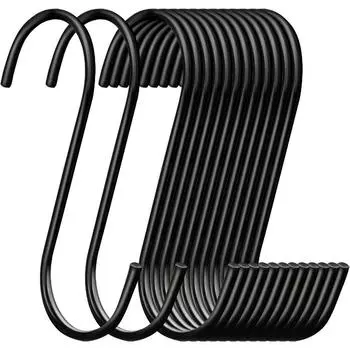 Сверхпрочные крючки, стальные S-образные крючки, подвесные кастрюли, горшки, сумки, полотенца, кухонные крючки, вешалка, держатель для домашнего хранения, организация